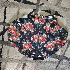 Floral bomber jacket